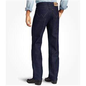 Wrangler Rugged Wear Five Pocket Stretch Jeans Mens 33x34 Blue Dark WasH READ